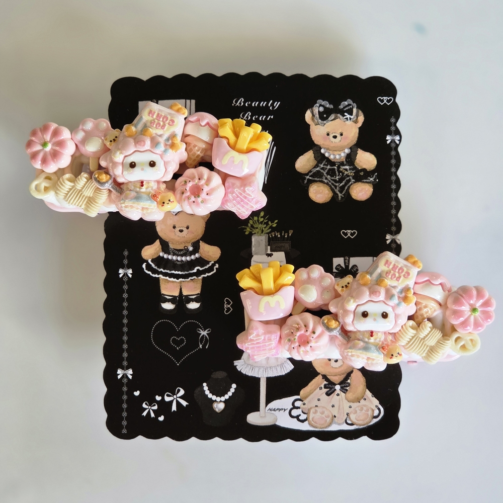 Cute Bear-Themed Hair Clips